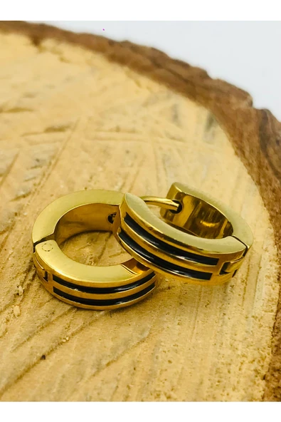 Gold Renk Figürlü Çelik  Küpe ürün görseli 1