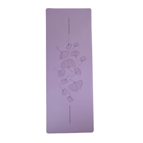 Ginkgo Series Mor -Kaydırmaz Yoga ve Pilates Matı - 2