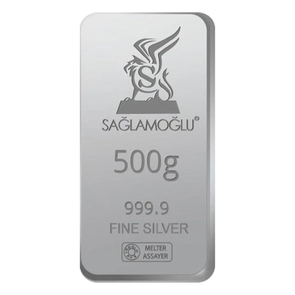 RimaGold Sağlamoğlu 500 Gr Gümüş Külçe