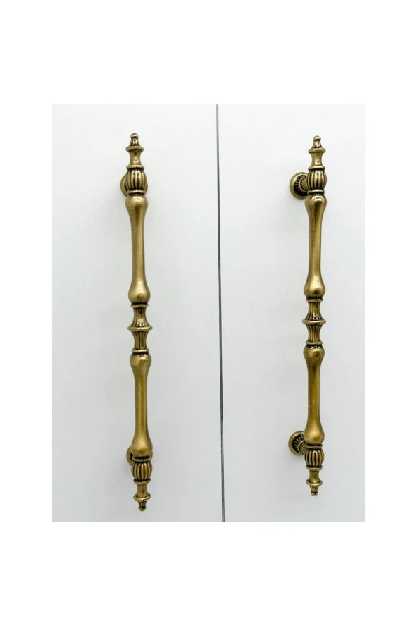 Şehzade Antik Sarı Mobilya Dolap Mutfak Çekmece Kulpu 224 Mm ( 22.4 Cm ) 5 Adet - 6