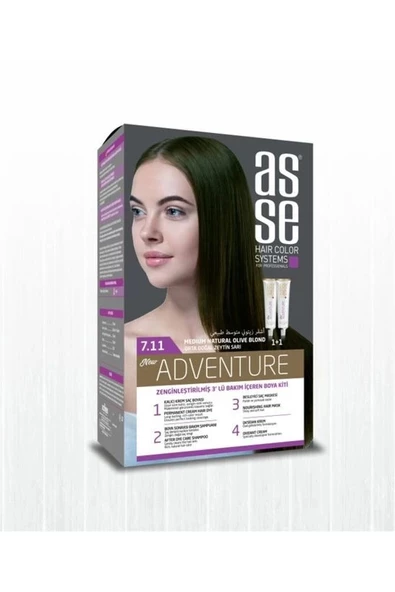 Asse Adventure Set Boya No:7.11 Orta Doğal Zeytin Sarı