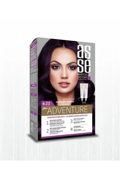 Asse Adventure Set Boya No:4.22 Patlıcan Moru