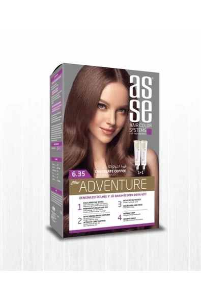 Asse Adventure Set Boya No:6.35 Çikolata Kahve