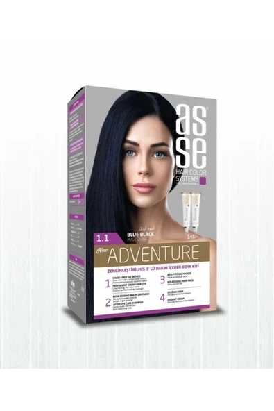 Asse Adventure Set Boya No:1.1 Mavi Siyah