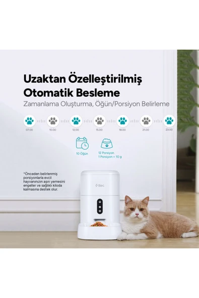 Ttec Foodi 2EHB02 Otomatik Wi-Fi Akıllı Kedi Besleyici - 3