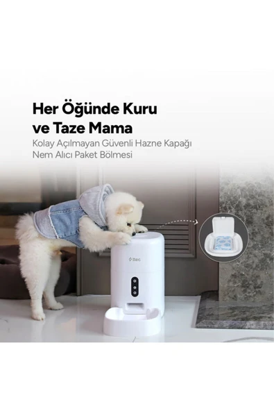 Ttec Foodi 2EHB02 Otomatik Wi-Fi Akıllı Kedi Besleyici - 4