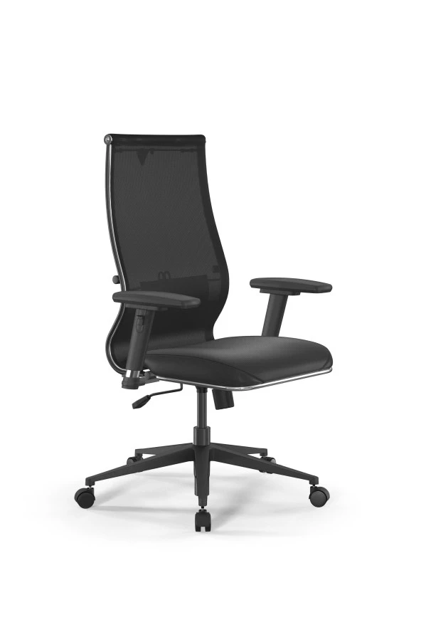 Ergolife Fileli Sırt ve Deri Oturaklı Ofis Koltuğu - Toplantı Sandalyesi - SIT10-B2-163D - 1212271