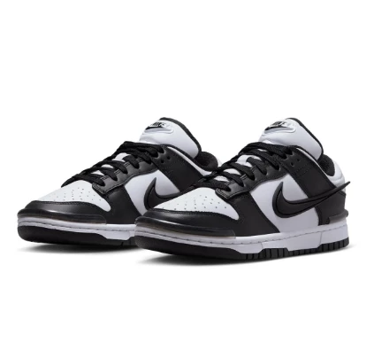 NIKE W DUNK LOW TWIST KADIN SPOR AYAKKABI BEYAZ-SİYAH DZ2794001 B-82 - 3
