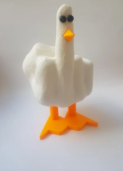 Duck You! Sevimli Ördek Dekoratif Obje Biblo Fİgür Aksesuar - 2
