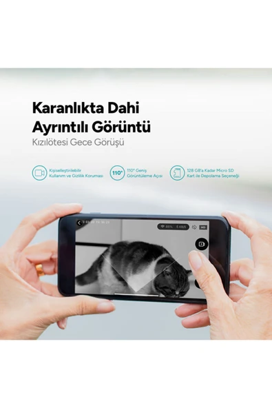 Ttec Foodi 2EHB01 Pro Kameralı Otomatik Wi-Fi Akıllı Kedi Besleyici - 7