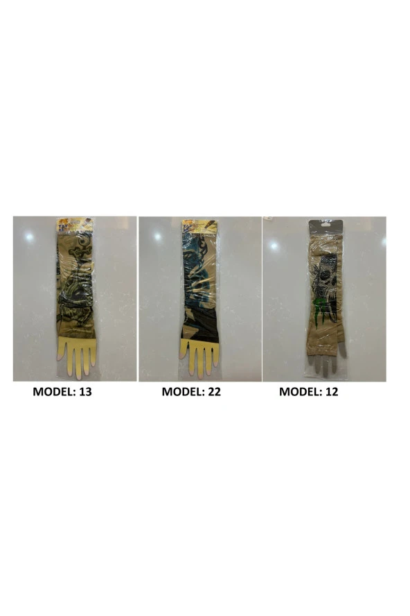 Giyilebilir Dövme 3 Çift 6 Adet Kol Çorap Dövmesi Sleeve tattoo Set3 - Resim 3