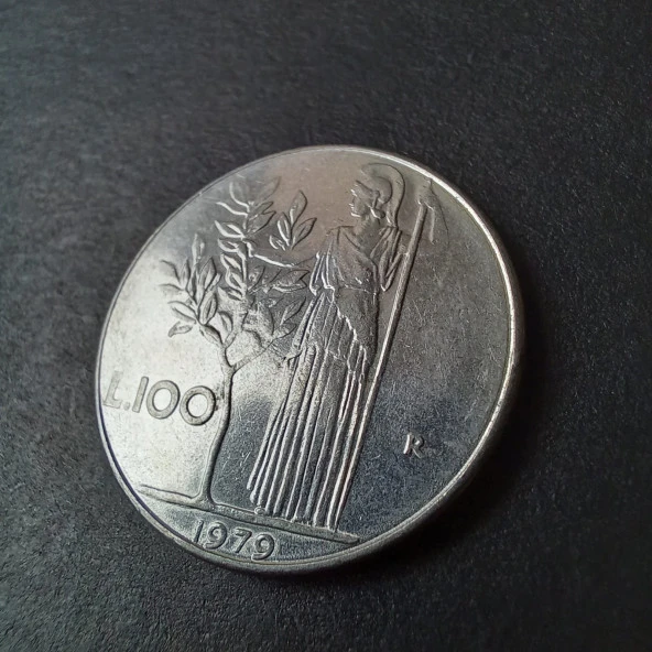 1979 italya 100 lire ÇİL eski yabancı madeni para