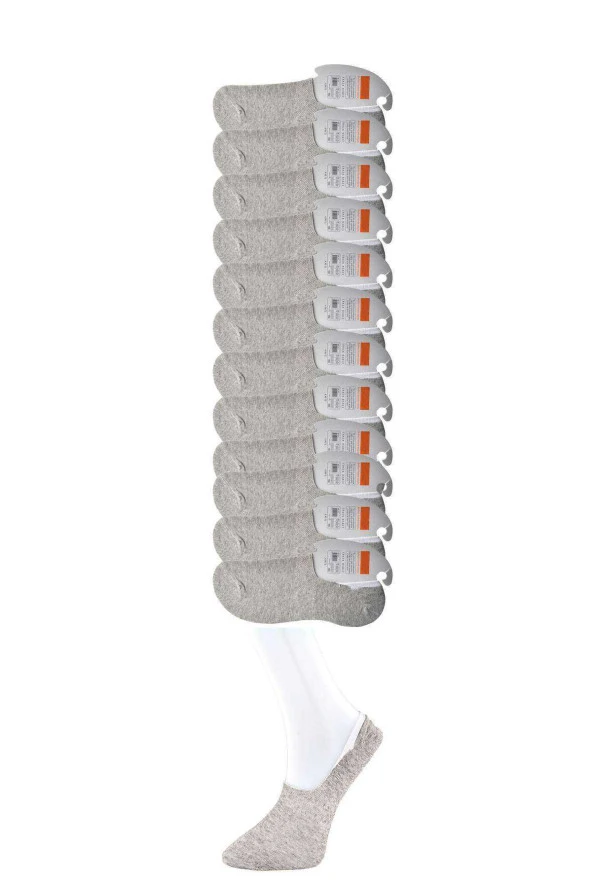 Gri Erkek Babet Çorap 12 çift ürün görseli 1