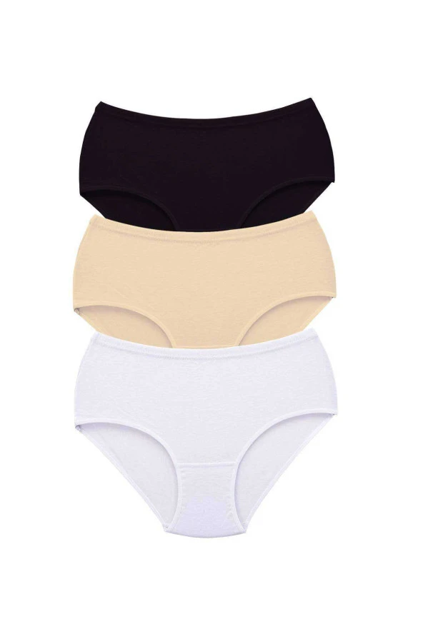 3 Adet Tutku Kadın Yüksek Bel Bato Kalın Lastik Külot S5 ürün görseli 1