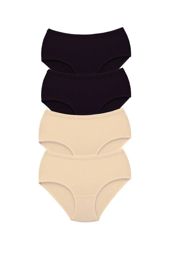 4 Adet Tutku Kadın Yüksek Bel Bato Kalın Lastik Külot S2 ürün görseli