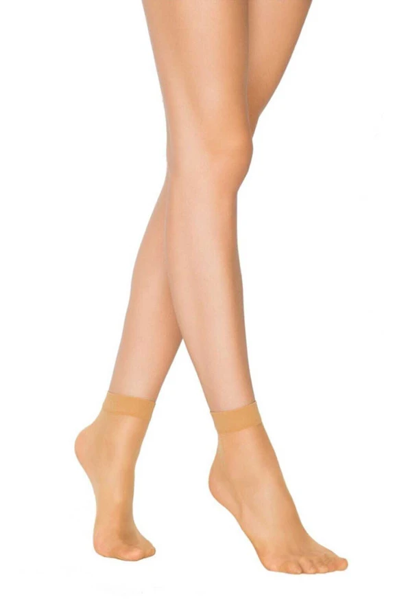 Kadın Ten Süper 15 Mat Soket Çorap Ten ürün görseli 1