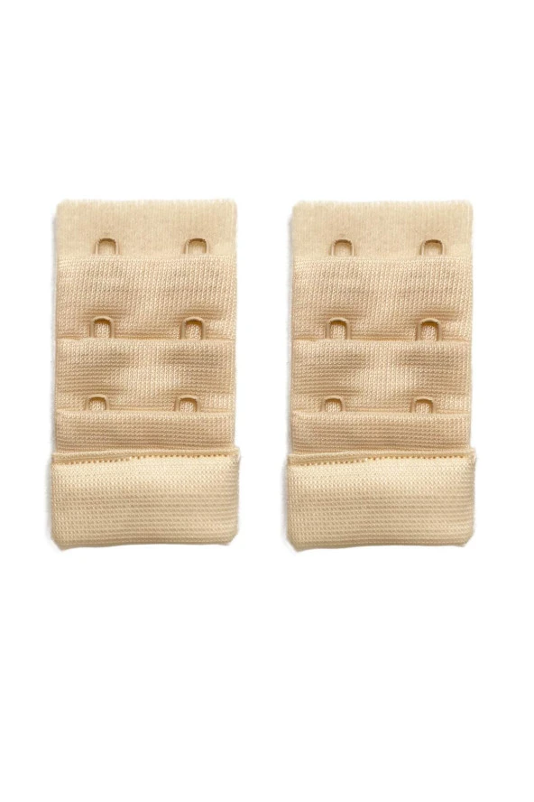 2 Adet Agraf Sütyen Uzatma Kopçası 3 Sıra / 2 Kanca Ten