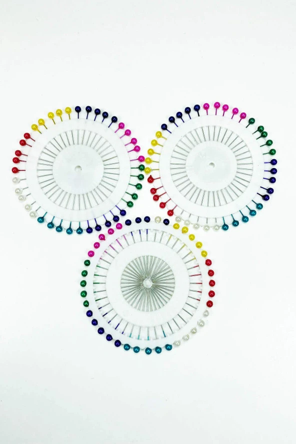 3 Set Tesettür Eşarp Başlı Toplu İğne 120 Adet - 2