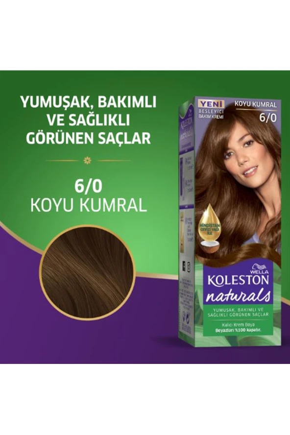 Naturals Saç Boyası Koyu Kumral 6/0 - 2