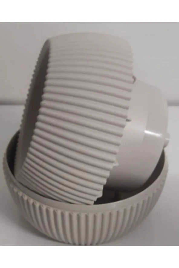 Mercan Saksı 2 Numara 0,35 Litre Su Hazneli Dekoratif Kaktüs Sukulent Saksı 11,8x9,2 cm - 3