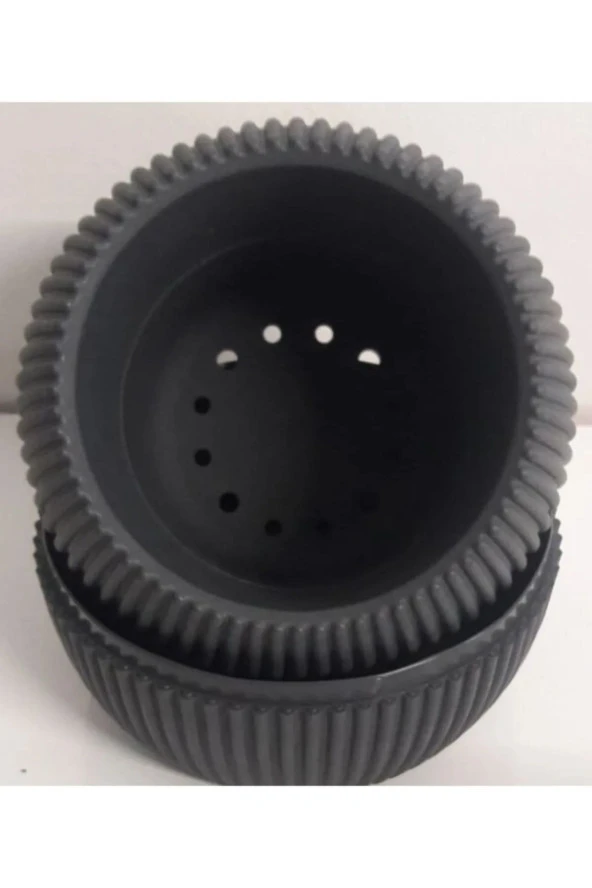 Mercan Saksı 3 Numara 0,70 Litre Su Hazneli Dekoratif Kaktüs Sukulent Saksı 14,6x11,5 cm - 4