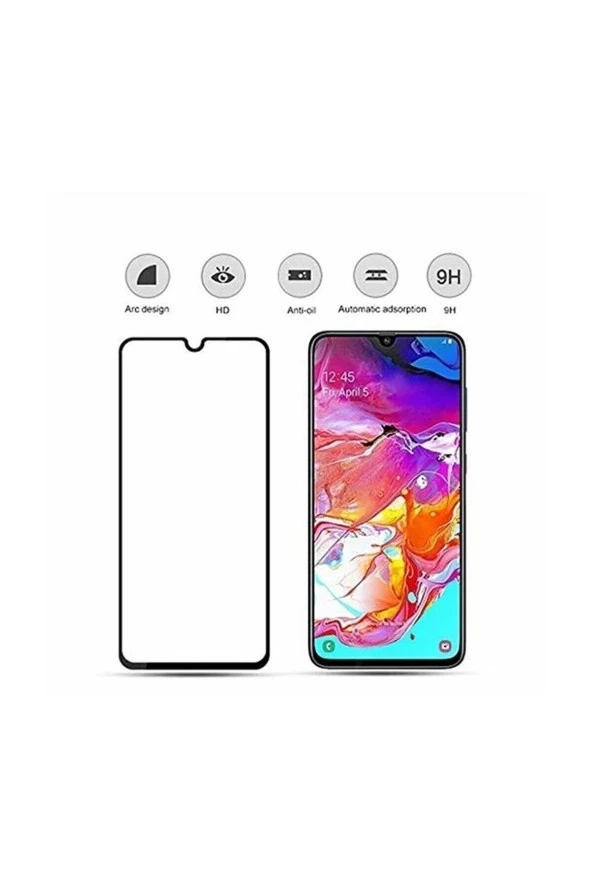 Samsung A70 Uyumlu 9d Tam Kaplayan Parmak Izi Bırakmayan Ekran Koruyucu Film - 5