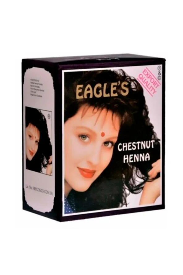 Eagle's Orijinal Hint Kınası Saç Boyası Kestane Rengi - Chestnut Henna - 2