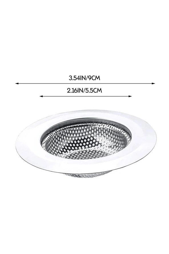 Mutfak Su Lavabo Filtresi Örgü Süzgeç Paslanmaz Çelik 7.5 cm Çap - 2