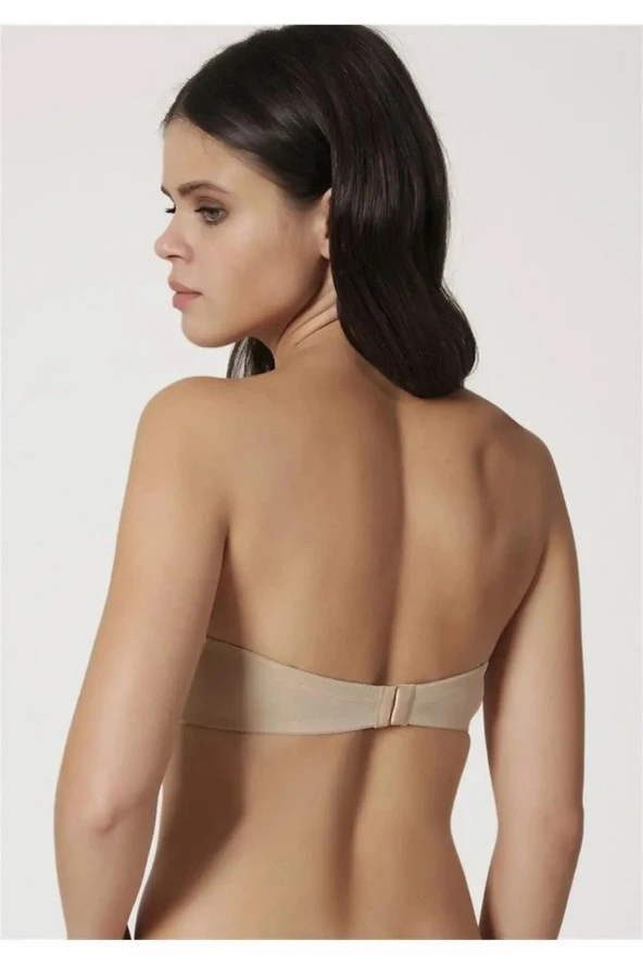 Orkide Kadın Ten Push-up Dolgulu Straples Sütyen 2850 - 5