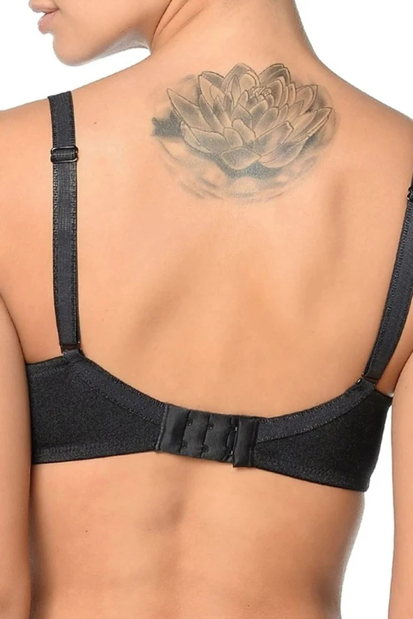 Orkide Kadın Siyah Big Size Büyük Beden Dolgusuz Soft Toparlayıcı Sütyen 8100 - 5