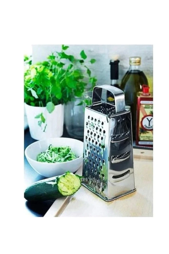 Mutfak Rende Paslanmaz Çelik 12 cm x 10 cm x 20 cm - 4