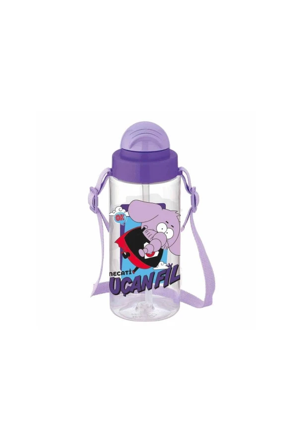 Gıpta Matara Tritan 500CC Pipetli Desenli Kral Şakir - Resim 3