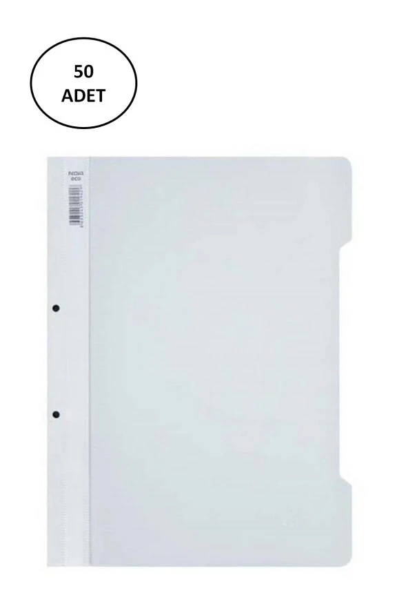 Noki Plastik Telli Dosya Eco 50 li Beyaz ürün görseli 1