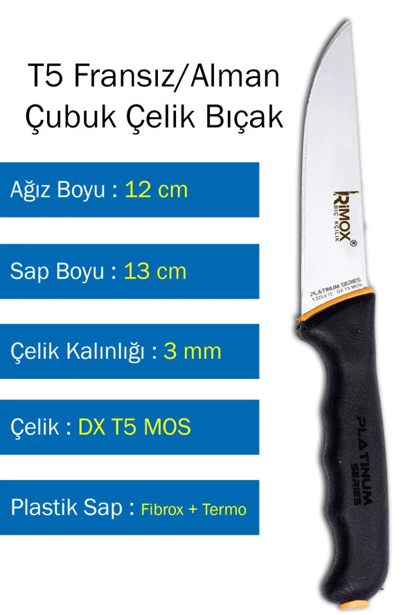 Platinium Serisi Kasap ve Ev Mutfak Bıçağı Çelik Kasap No:0 - 4