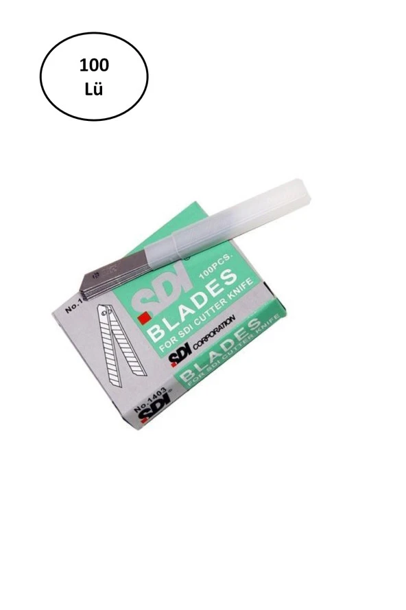 Esmo Sdi-1403 Maket Bıçağı Yedeği Dar 1403 100'lü ürün görseli 1