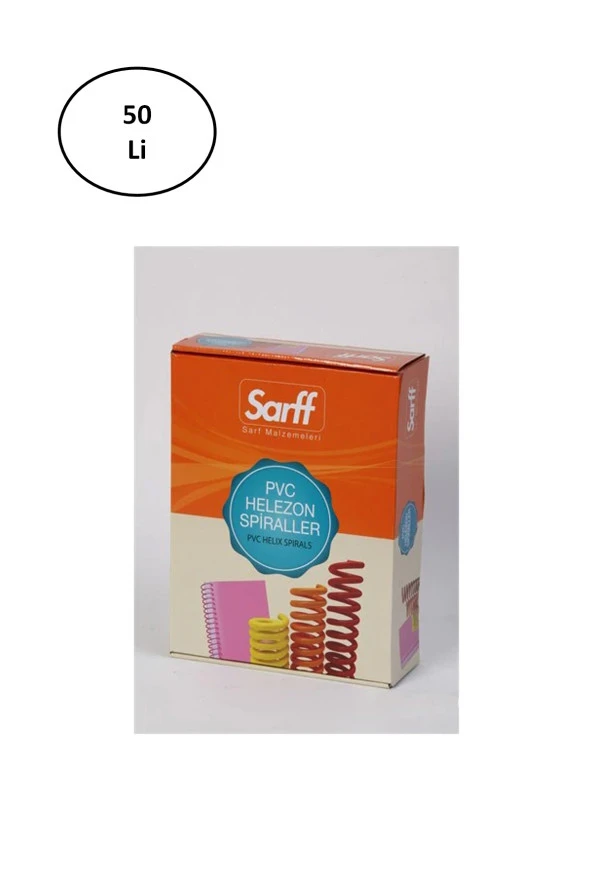 Sarff 4:1 25 Mm Helezon Spiral 50 Li Şeffaf Tel ürün görseli 1