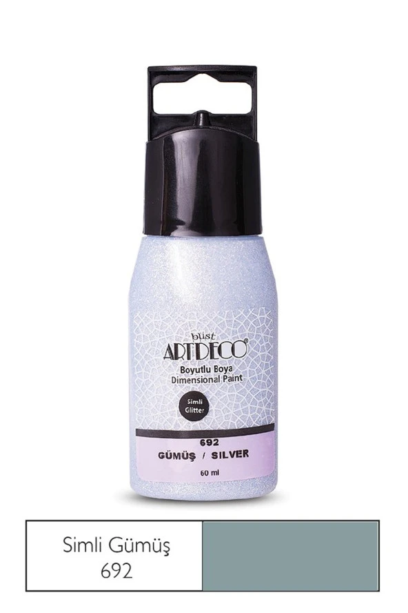 Artdeco Simli Boyutlu Boya 60 Ml Gümüş 692 ürün görseli 1