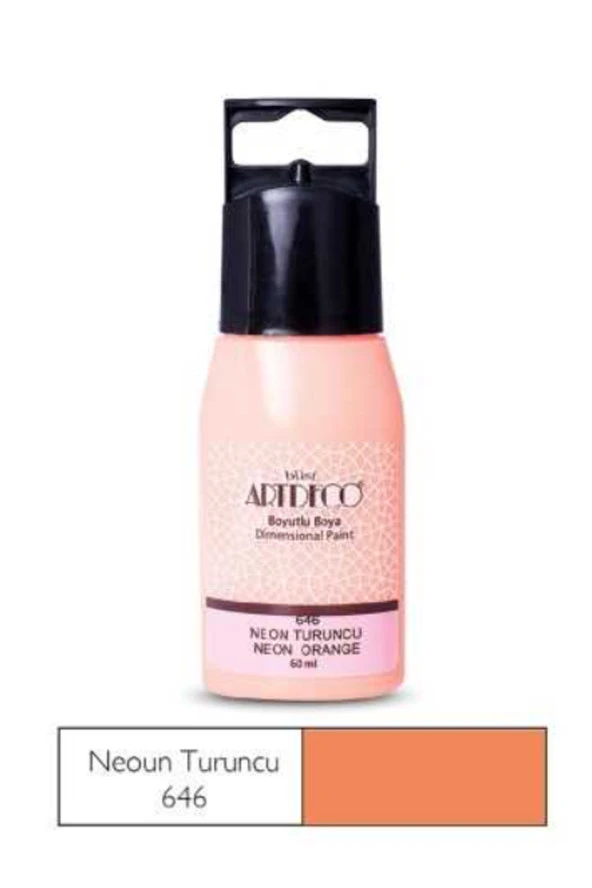 Artdeco Neon Boyutlu Boya 60Ml Neon Turuncu 646 ürün görseli 1