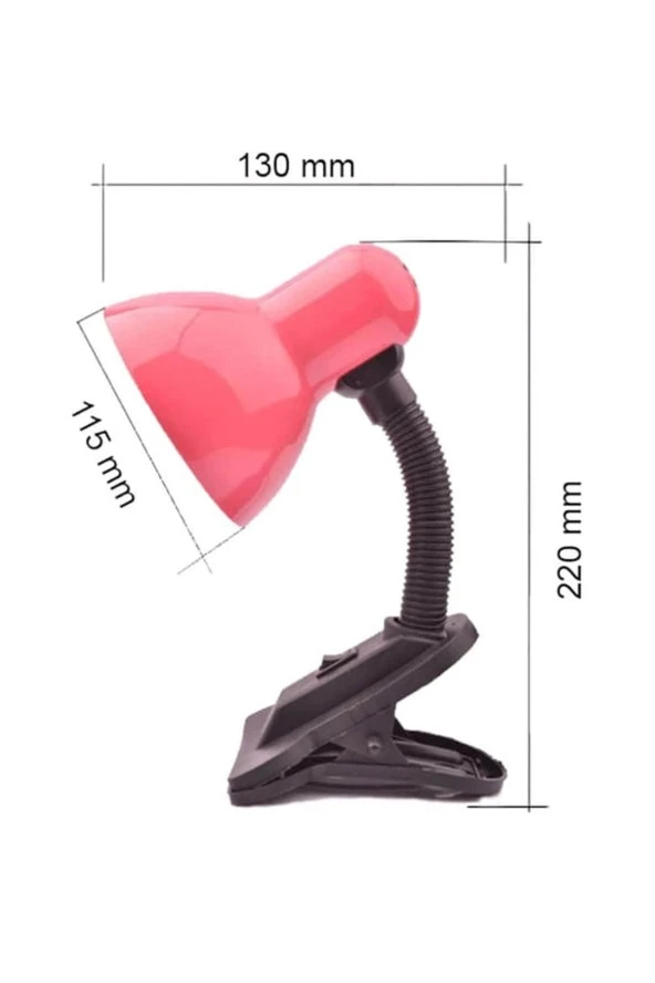 Mandallı Akrobat Masa Üstü Çalışma Gece Lambası E27 Duy Led Ampul - 2