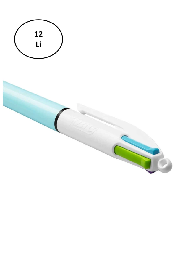 Bic Tükenmez Kalem Fun Mekanizmalı 4 Renk 12'li - 2