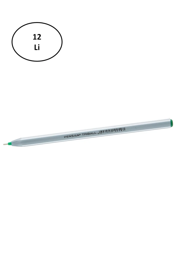 Pensan Trıball Tükenmez Kalem Yeşil 12.Li 1 mm - 3
