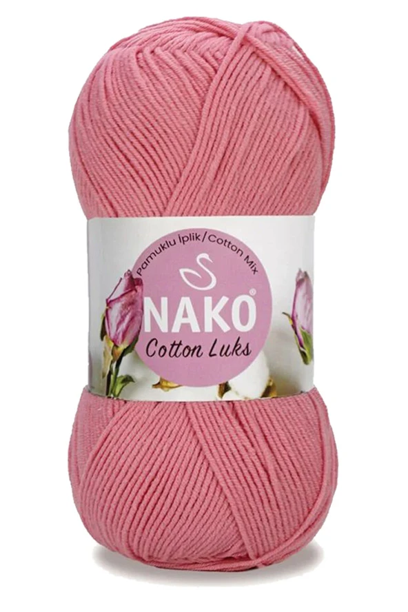 5 Adet Cotton Lüks Yelek Tunik Kazak Bluz Hırka İpi Yünü Gül Pembe 97551 - 2