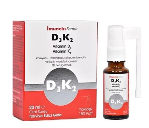 İmuneks D3 K2 Vitamin Sprey 20 ml