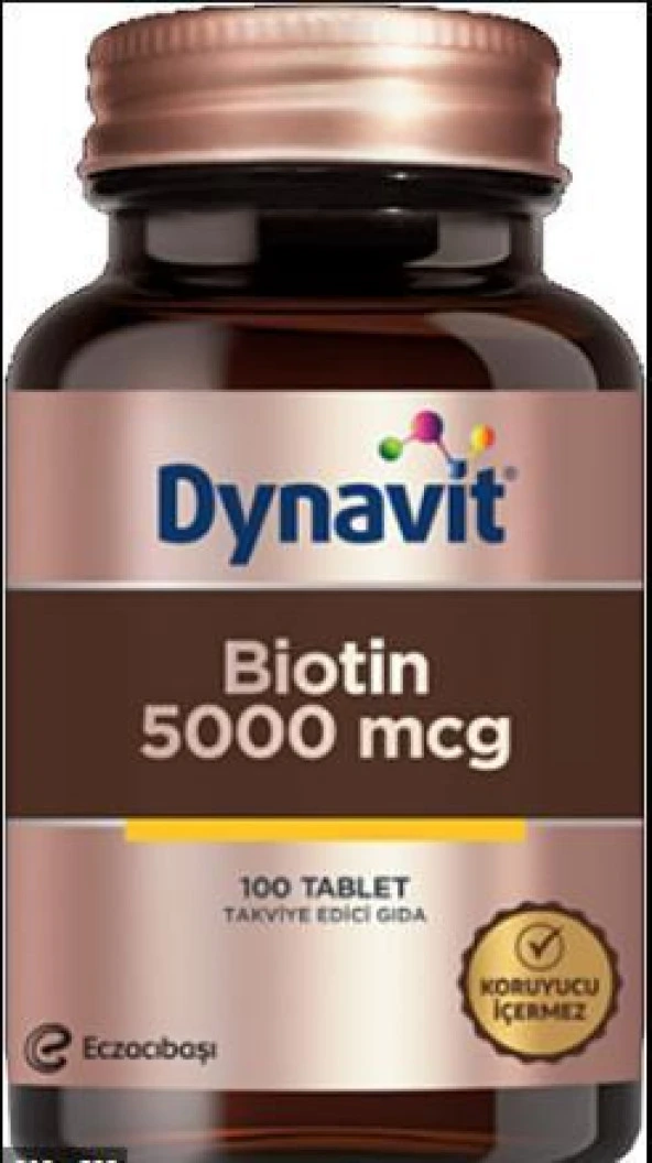 Dynavit Biotin 5000 mcg 100 Tablet