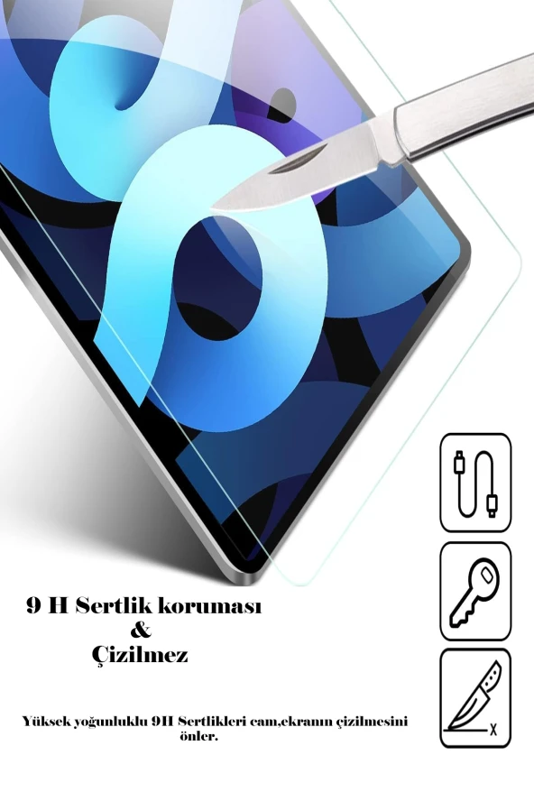 Apple iPad 10.9 2020 4.Nesil Uyumlu Qpen 5in1 Temperli Cam Ekran Koruyucu - Resim 3