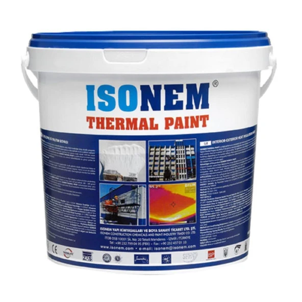 İsonem Thermal Paint Isı Yalıtım Boyası 18 Lt Gri