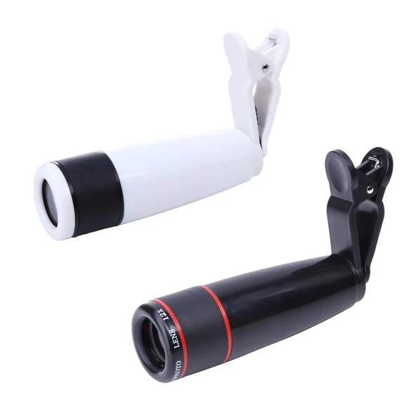 Teleskop Telefon Kamera Lensi Mini El Dürbünü - 3