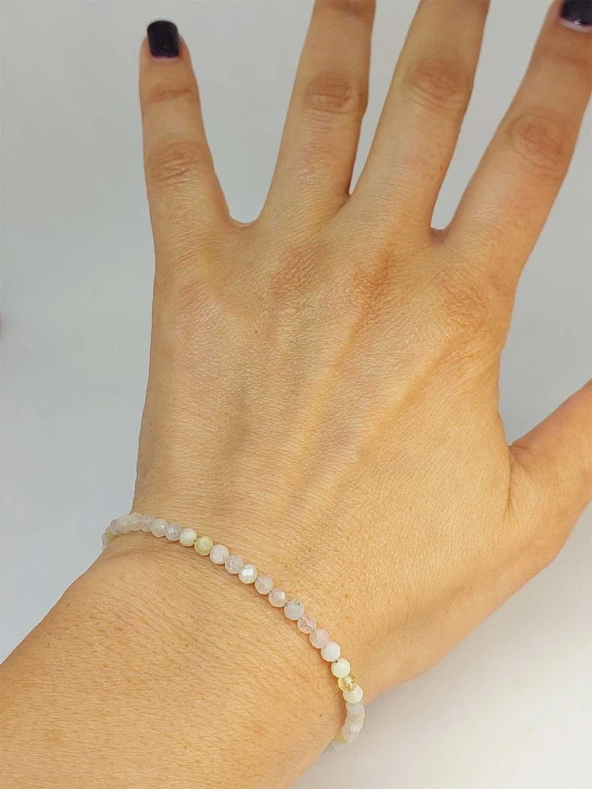 Morganit Taşı 3mm Bileklik (45404) - Resim 4