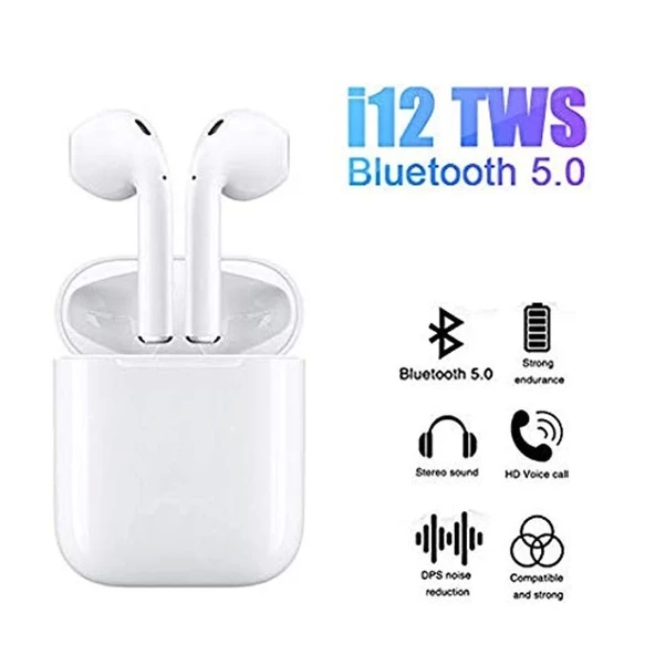 İ12 Wireless Air Bluetooth Kablosuz Kulaklık - 2