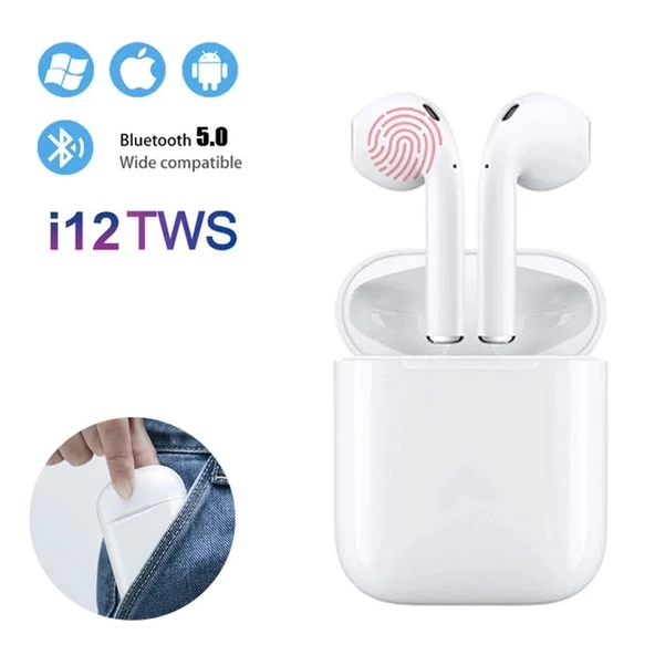 İ12 Wireless Air Bluetooth Kablosuz Kulaklık - 3